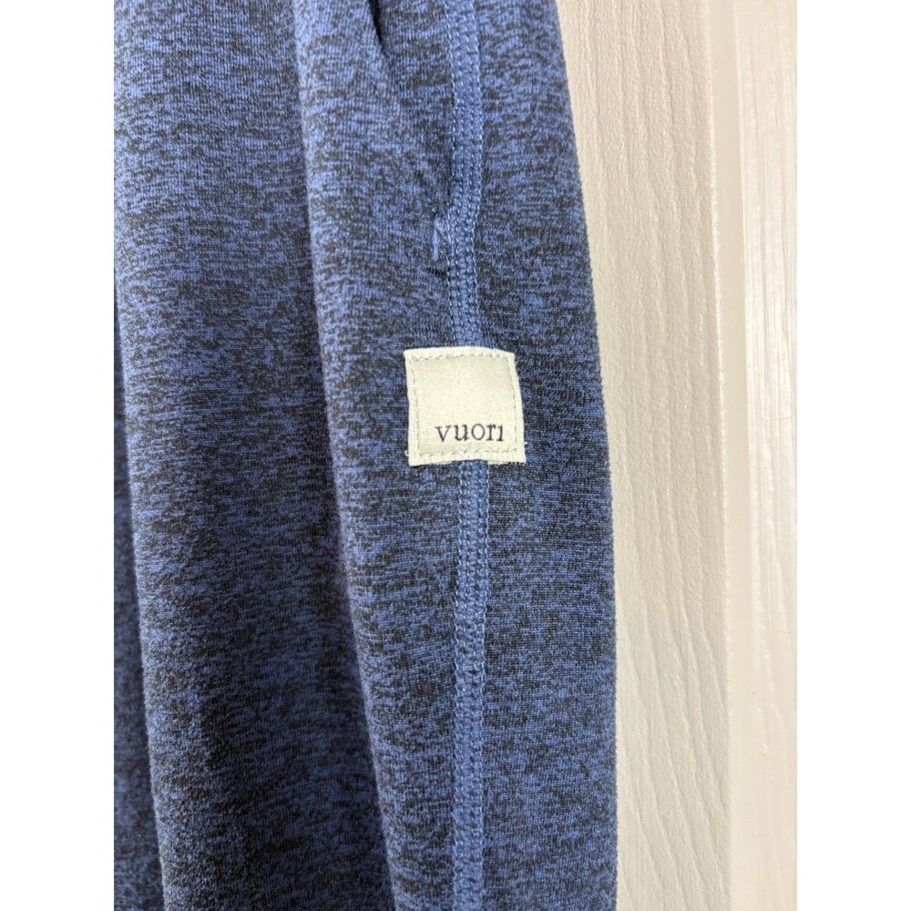 Vuori Medium Performance Joggers Heather Blue Drawstring Leg Logo - 528 - Picture 3 of 5
